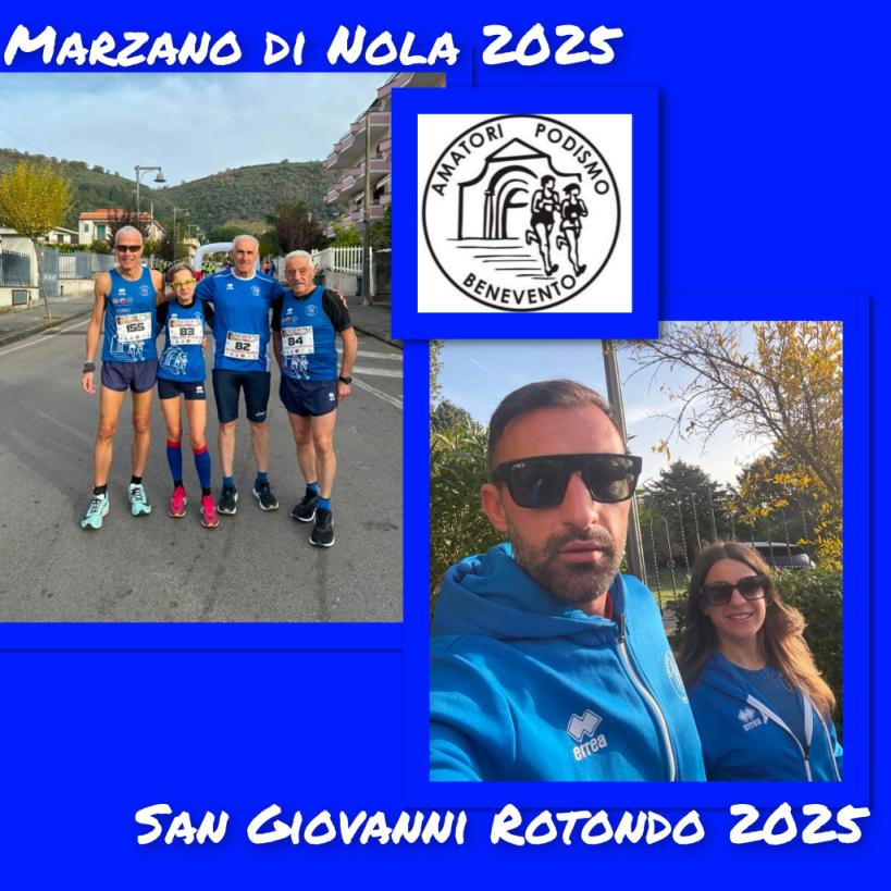 Amatori Podismo Benevento in trasferta domenica 16 Ottobre a Marzano di Lauro (Av) e a San Giovanni Rotondo (Fg)